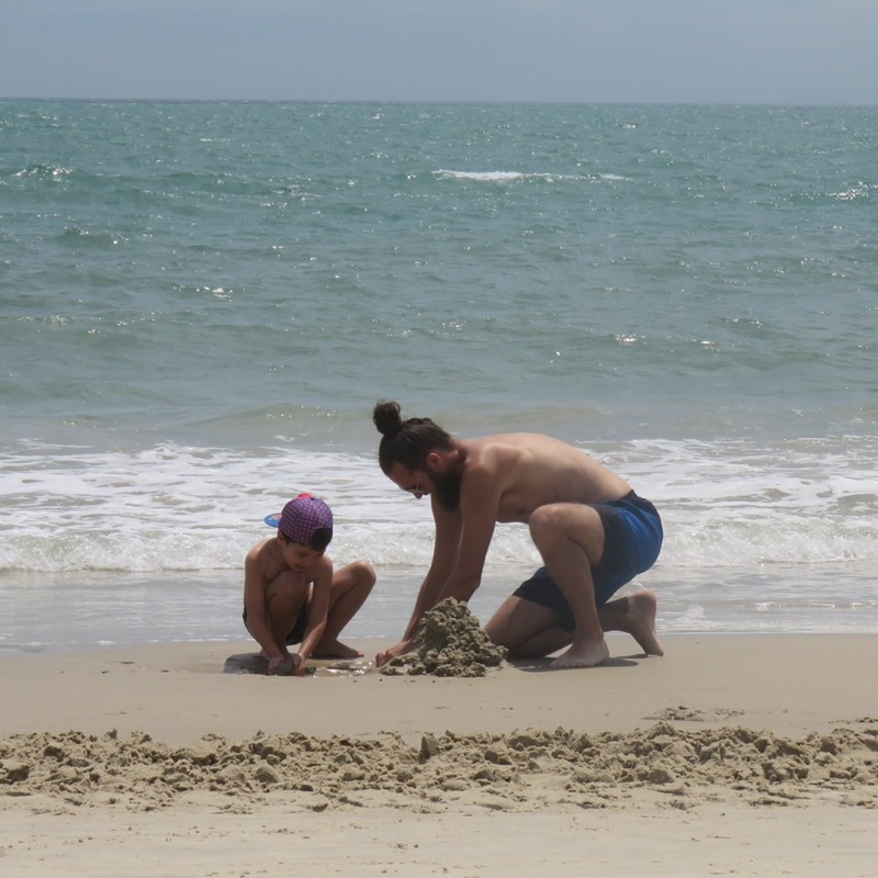 Sandcastle building
